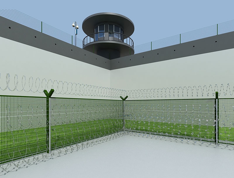 智慧监狱应变式电焊网入侵报警系统